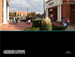 Leesburg Corner Premium Outlets® the Simon Experience — Where Brands & Communities Come Together