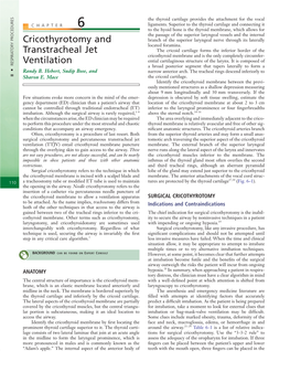 Cricothyrotomy and Transtracheal Jet Ventilation 111 - Fig