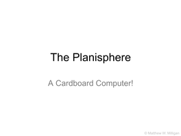 The Planisphere