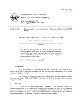 International Civil Aviation Organization Runway and Ground