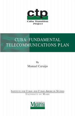 Cuba: Fundamental Telecommunications Plan