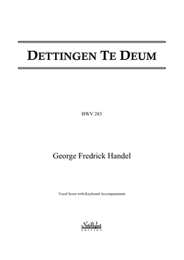 Dettingen Te Deum