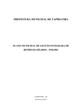 Prefeitura Municipal De Tapiratiba