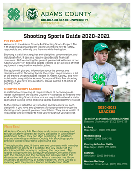 Shooting Sports Guide