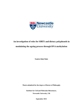 An Investigation of Roles for SIRT1 and Dietary Polyphenols in Modulating the Ageing Process Through DNA Methylation