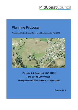 Coopernook Planning Proposal Page 2 Macquarie and West Streets, Coopernook