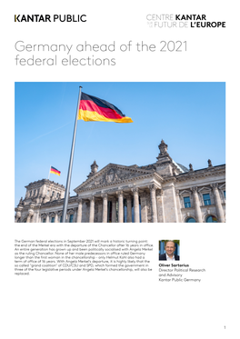 Germany Ahead of the 2021 Federal Elections