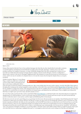 Zootopia Movie Review & Film Summary