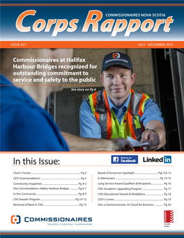 Corps Rapport July-Dec 2015