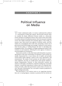 Political Influence on Media