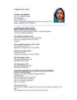 Tania Rahman