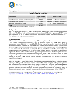 Havells India Limited