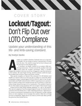 Lockout/Tagout: Don't Flip out Over LOTO Compliance