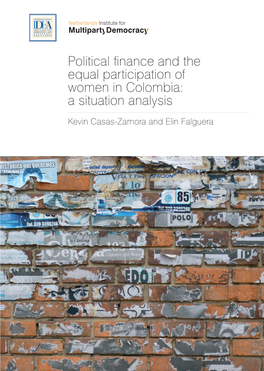 Political Finance and the Equal Participation of Women in Colombia: a Situation Analysis