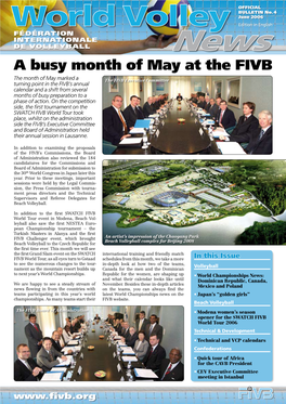 English FÉDÉRATION INTERNATIONALE DE VOLLEYBALL a Busy Month of May at the FIVB