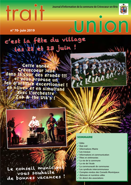C'est La Fête Du Village Les 22 Et 23 Juin !