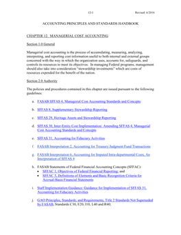 Accounting Principles and Standards Handbook