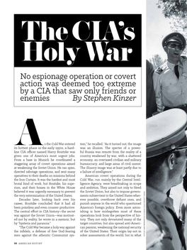 The CIA's Holy