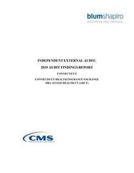 Report for CMS Programmatic Audit 2019