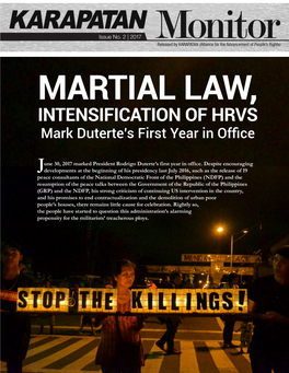 INTENSIFICATION of HRVS Mark Duterte’S First Year in Office