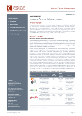 Human Capital Management