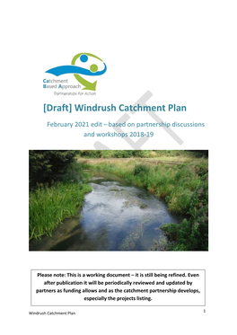 Windrush Catchment Plan