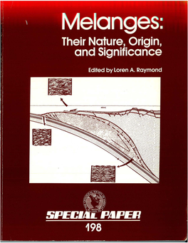 Formation of Melange in Afore/And Basin Overthrust Setting: Example from the Taconic Orogen