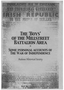 The 'Boys' of the Millstreet Battalion Area