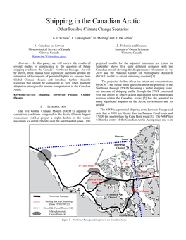 Shipping in the Canadian Arctic Other Possible Climate Change Scenarios