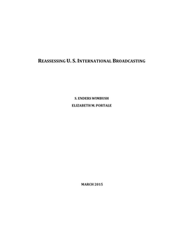 Reassessing U. S. International Broadcasting