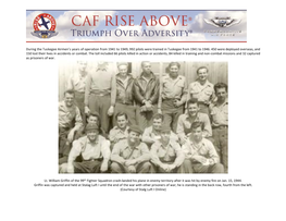Learn More About the 32 Captured Tuskegee Airmen Pows