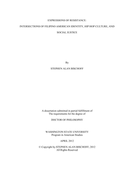 Expressions of Resistance: Intersections of Filipino American