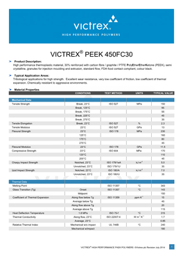 Victrex Peek 450Fc30