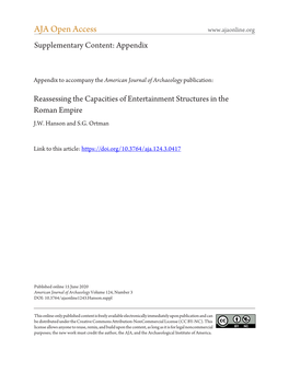 Online Supplementary Content: Reassessing the Capacities Of