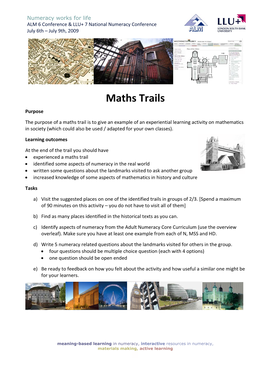 Maths Trails