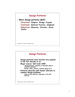 Design Patterns Design Patterns