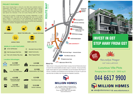 044 6617 9900 MILLION HOMES 8.0 KM 12.0 KM New Bus Stand No