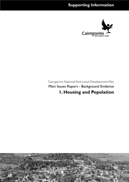 1. Housing and Population Main Issues Report - Background Evidence 1