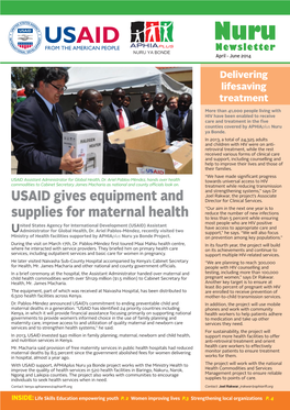 USAID Gives Equipment and Supplies for Maternal Health