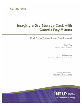 Imaging a Dry Storage Cask with Cosmic Ray Muons