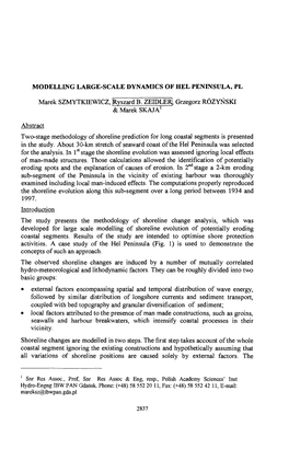 Modelling Large-Scale Dynamics of Hel Peninsula, Pl