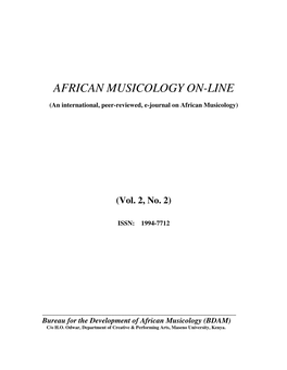 African Musicology On-Line