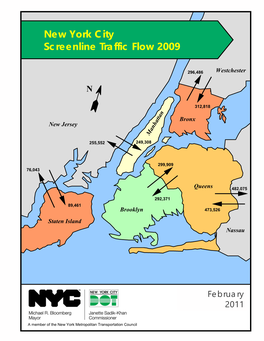 New York City Screenline Traffic Flow 2009