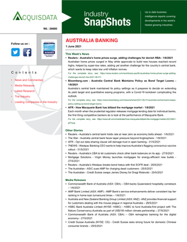AUSTRALIA BANKING 1 June 2021