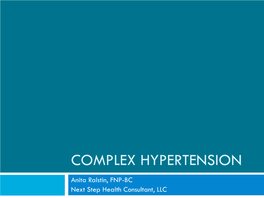 Complex Hypertension