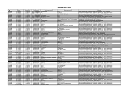 Spielplan 2021 / 2022