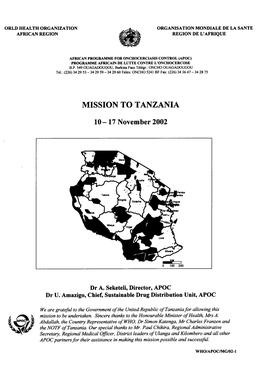 Mission to Tanzania