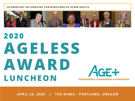 2020 Ageless Sponsor Deck