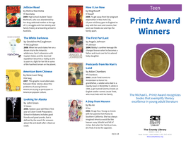 Printz Award Winners