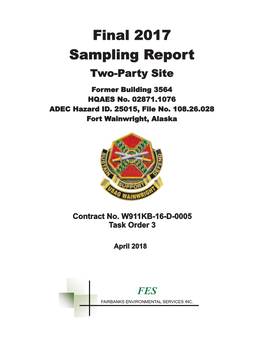 Final 2017 Sampling Report Two-Party Site